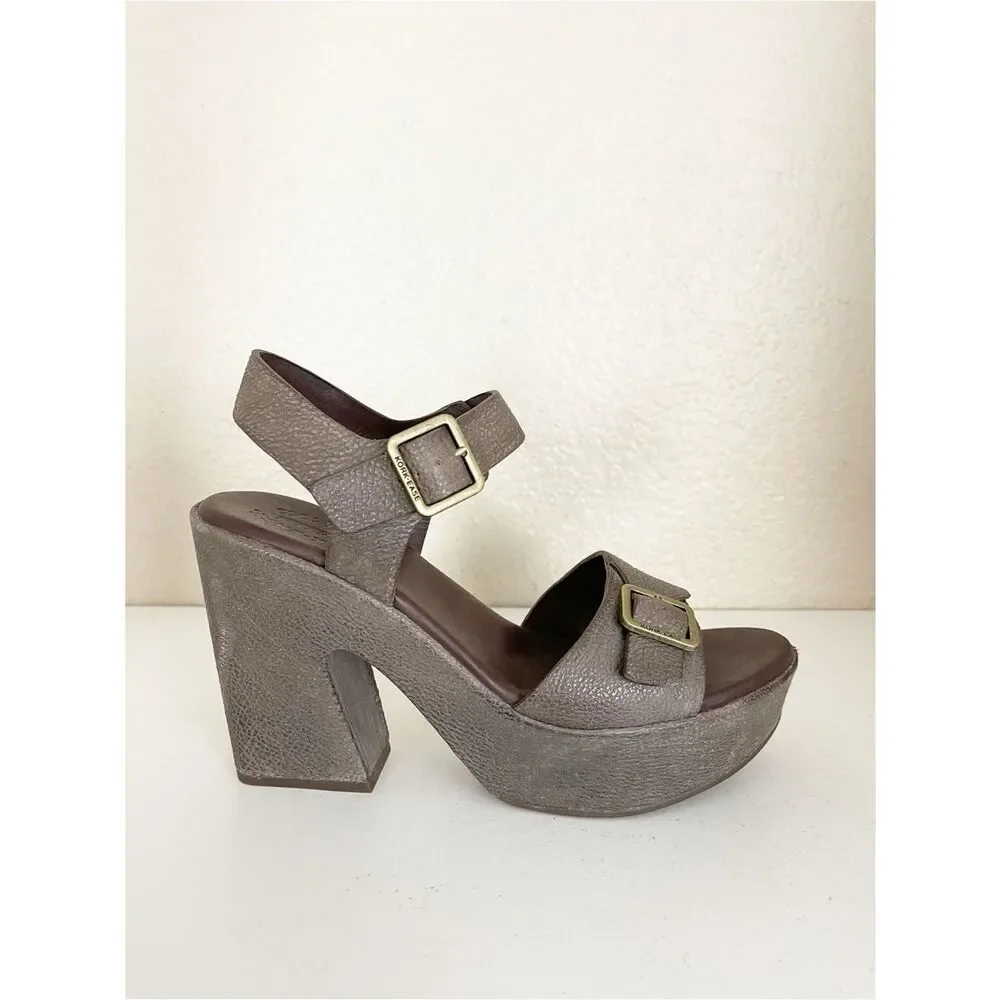 Kork-Ease Kenora Platform Sandals in gray brown